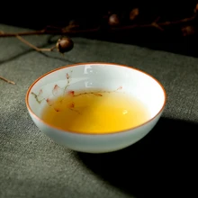 1 шт Jingdezhen ручная роспись керамических кунг-фу чашки Пастель чаши из селадона индивидуальные чашки мастер чашки