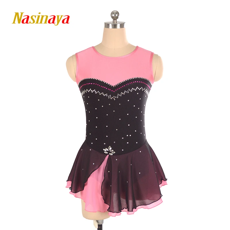 

Nasinaya Figure Skating Dress Customized Competition Ice Skating Skirt for Girl Women Kids Patinaje Gymnastics Performance 185