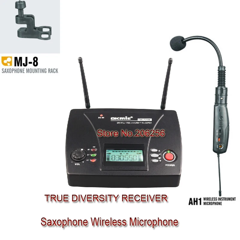 Высокое качество Новые okmic ok-727R AH1 UHF PLL Инструмент Беспроводной Системы микрофон