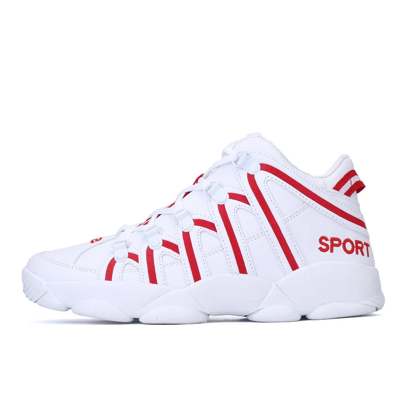 TULUO, профессиональная Баскетбольная обувь для мужчин, низкие дышащие кроссовки, уличная спортивная баскетбольная обувь, Homme, легкая спортивная обувь - Цвет: Red