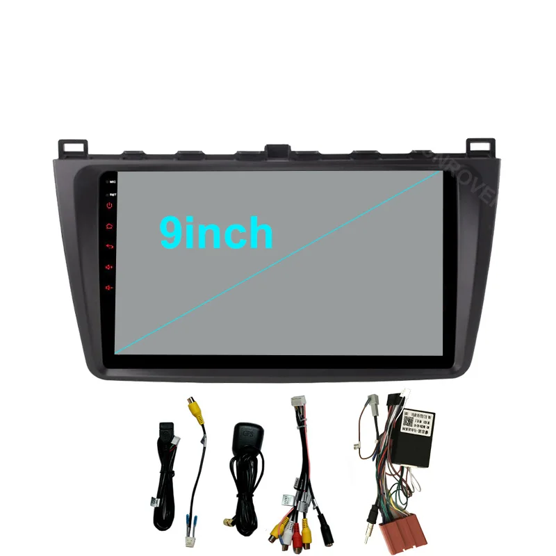 Perfect Funrover 9" 2 din car dvd player multimedia for MAZDA 6 2008-2015 mazda6 android 8.0 gps stereo headunit radio dvr obd2 wifi rds 5
