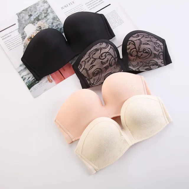 Cheap חזייה בלתי נראית לדחוף את נשים סקסיות חתונה חזייה למעלה הלבשה תחתונה סטרפלס תחתוני 1/2 כוס חלקה תחרה רקמה נשי Bralette Cheap חזייה בלתי נראית לדחוף את נשים סקסיות חתונה חזייה למעלה הלבשה תחתונה סטרפלס תחתוני 1/2 כוס חלקה תחרה רקמה נשי Bralette