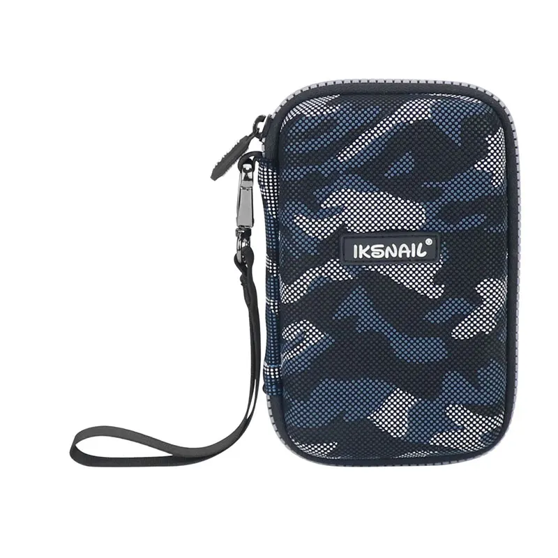 Shellnail военные наушники чехол жесткий диск сумка Airpods сумки для портативного внешнего HDD power Bank цифровые аксессуары - Цвет: L Blue