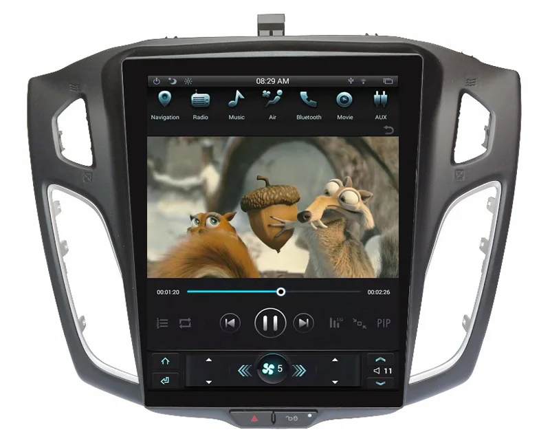 Cheap For Ford Focus 2012 Vertical Screen Auto Audio 2GB+32GB 12.1" Tesla Android Car Radio GPS Multimedia Stereo 1