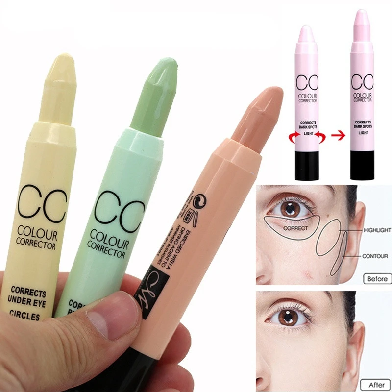 

Face Concealer Pencil Waterproof Oil-control Anti Dark Circles Cream Makeup Foundation Stick Concealer Eye Pro Concealer