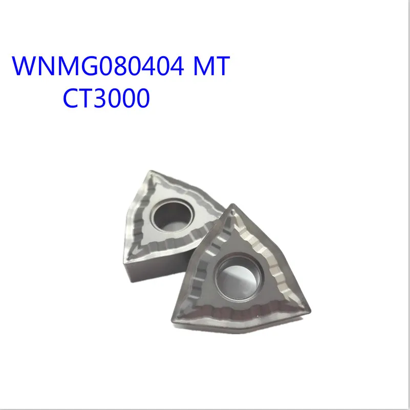 

10PCS WNMG080404 MT CT3000 Taegutec Cermet Grade carbide inserts lathe cutter tools External turning tools CNC tools