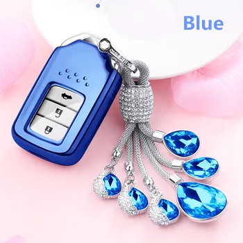 

New Full Cover TPU Car Key Case Cover for Honda VEZEL /HR-V /JAZZ /CIVIC /ACCORD /ODYSSEY/ Jade/xrv/CRV KeyChain Shell 2016-2019
