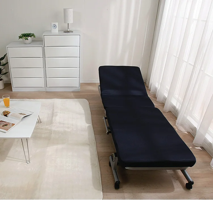 Japanese Modern Lazy Metal Folding Bed With Mattress Bedroom Furniture Portable Platform Bed Reclining Single Sleeping Futon Bed Japanese Modern Lazy Metal Folding Bed With Mattress Bedroom Furniture Portable Platform Bed Reclining Single Sleeping Futon Bed