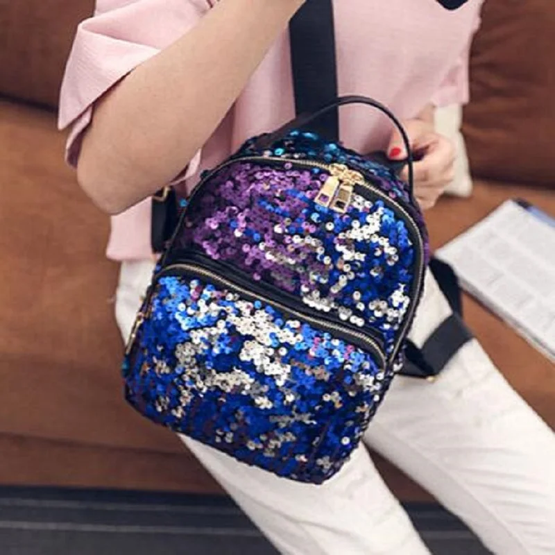 2018 Fashion Bling Backpacks Women Sequin Backpacks Teenage Girls Backpack Female Travel Bags