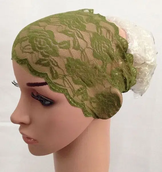 (20 шт./лот) мусульманский кружевной шарф разных цветов внутренний хиджаб BD066|hijab