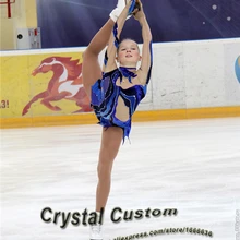 Платье для фигурного катания на заказ для соревнований Модное Новое Брендовое Фигурное катание на льду платье для детей DR3561