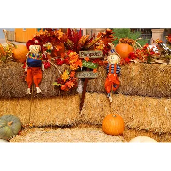 

Vinyl Photography Backdrops Customized Halloween Pumpkin Background Computer Printed backgrounds for photo studio