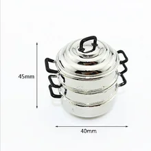 Мини Кукольный дом аксессуары спасательный сцена пароварка Моделирование кухонной утвари модель