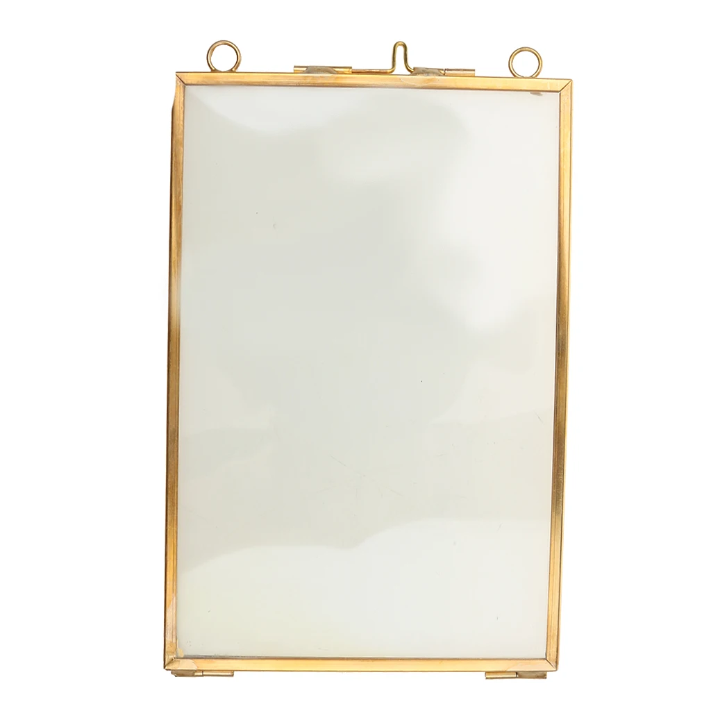 Glass Metal Hanging Frame Photo Picture Frames for Desk Wall Home Decor Office Shop Ornament