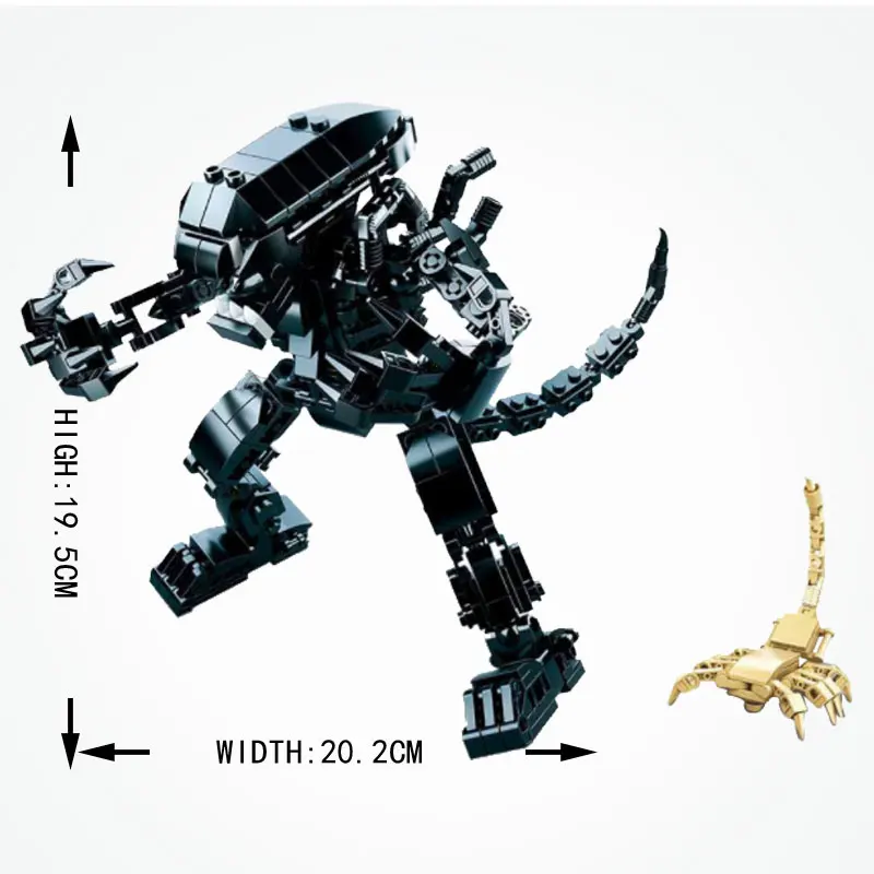 Movie-Series-Alien-vs-Predator-Mech-Collectible-Action-Figures-Building-Blocks-Compatible-LEGOingly-Movies-Toy-For