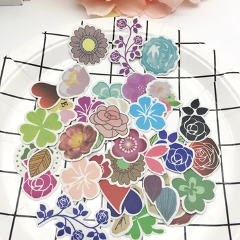 

39pcs Kawaii Japanese Decoracion Cute Diary Flower Stickers Scrapbooking Stationery School Supplies