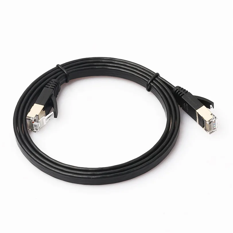 

Tera Grand - CAT7 10 Gigabit Ethernet Ultra Flat Patch Cable For Modem Router 1M Professional Futural Digital