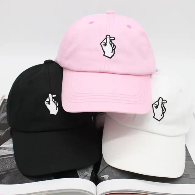 Funny Women's Baseball Cap Love Finger Embroidered Men Baseball Hat