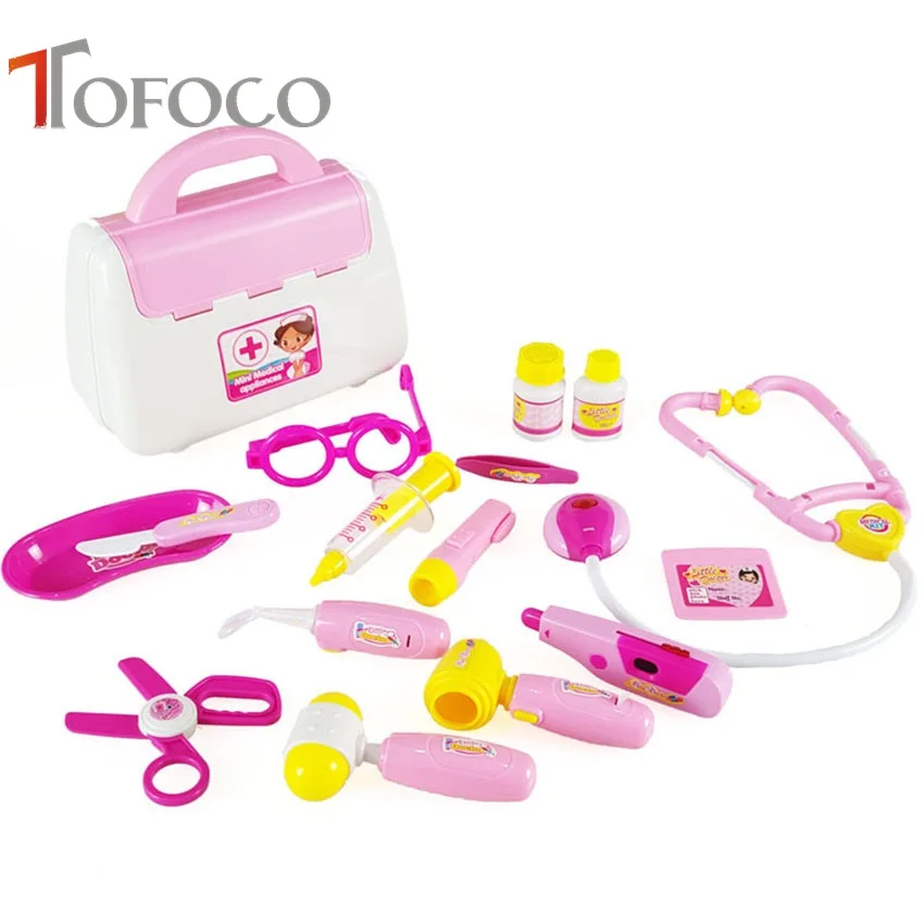 Tofoco, новинка, для маленьких детей, забавный доктор, игрушки для моделирования, медицинская коробка, игрушки для мальчиков и девочек, лучший подарок