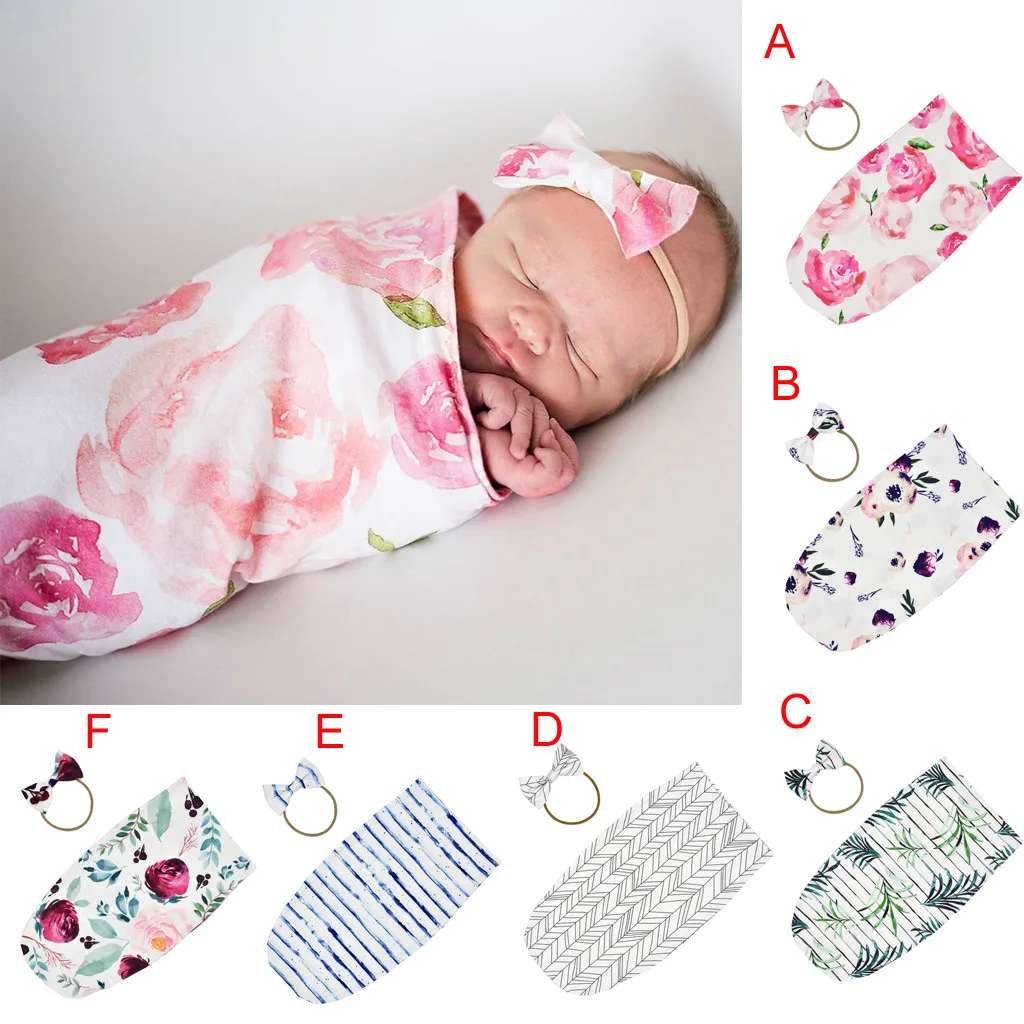 Flamingo Newborn Baby Girl Boy Swaddle Blanket Sleeping Bag Wrap Sack Photo Prop
