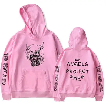 

Plus Size Hip Hop Winter Pink Fleece Cartoon Letter Jackets Men Women Sweatshirts Dropshipping 2019 Hot Selling Couple Hoodies