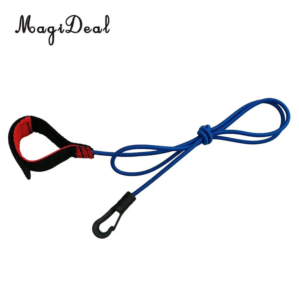 Heavy Duty 40 inch Stretch Paddle Leash Fishing Rod Holder Safety Lanyard for Kayak / Canoe / Boat / Surf / SUP Board