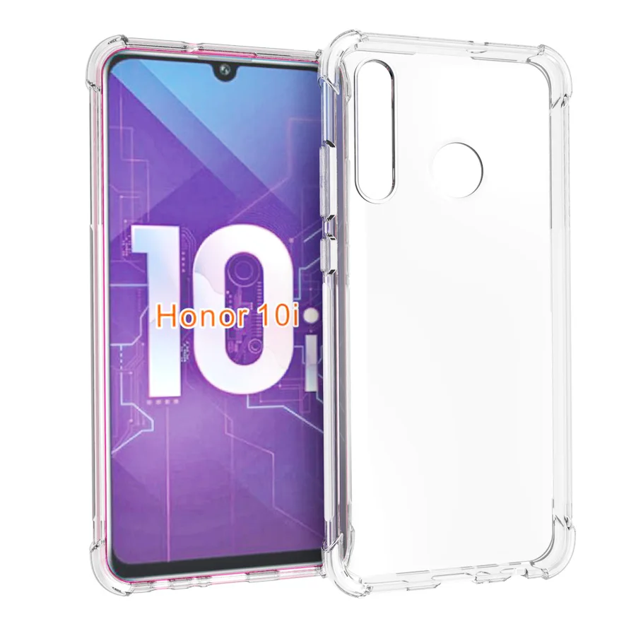 

Crystal Clear Anti-slip Anti-Scratch Shockproof Durable Flexible TPU soft Case Cover for huawei honor 10i
