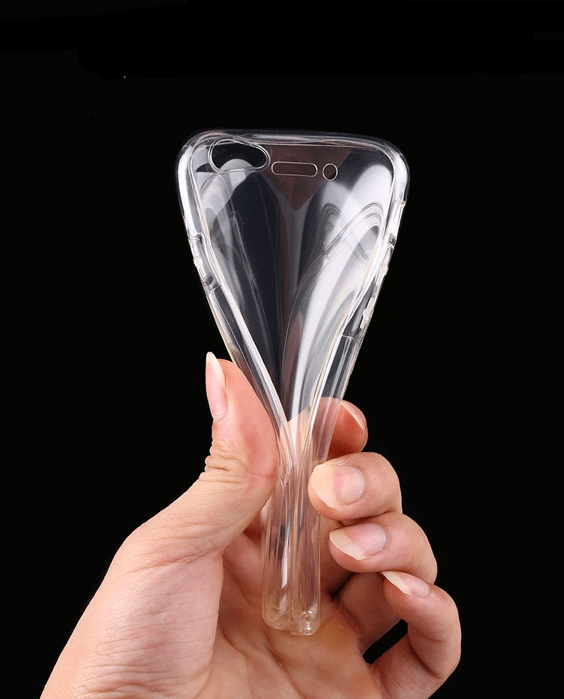 

FENGTAI For iPhone XS MAX XR Crystal Clear Shockproof Cover Transparent Soft TPU Cases for Apple 7 8 Plus X 6 6S 5 5S SE Coque