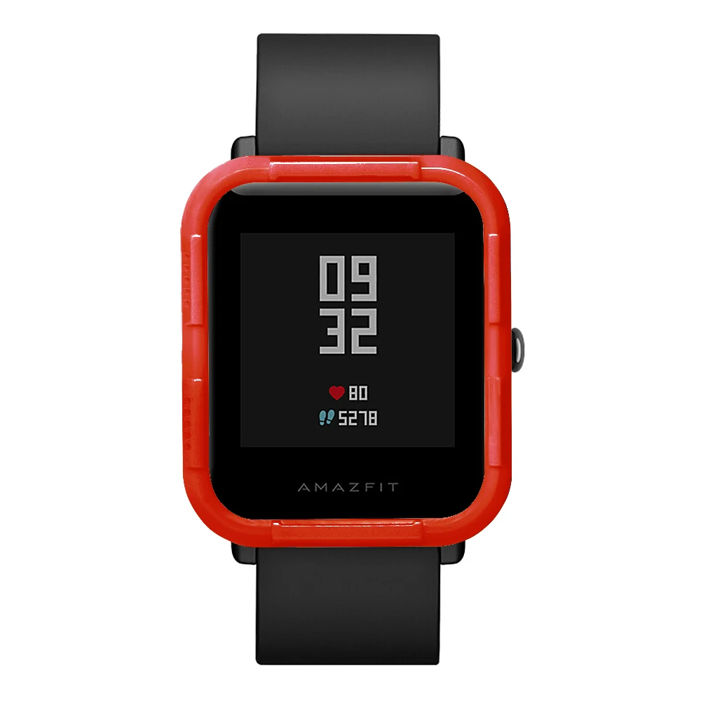 Чехол из поликарбоната для Huami Amazfit Bip чехол протектор для Xiaomi Amazfit Bip Молодежные умные часы Аксессуары Защитный Корпус рамка рукав