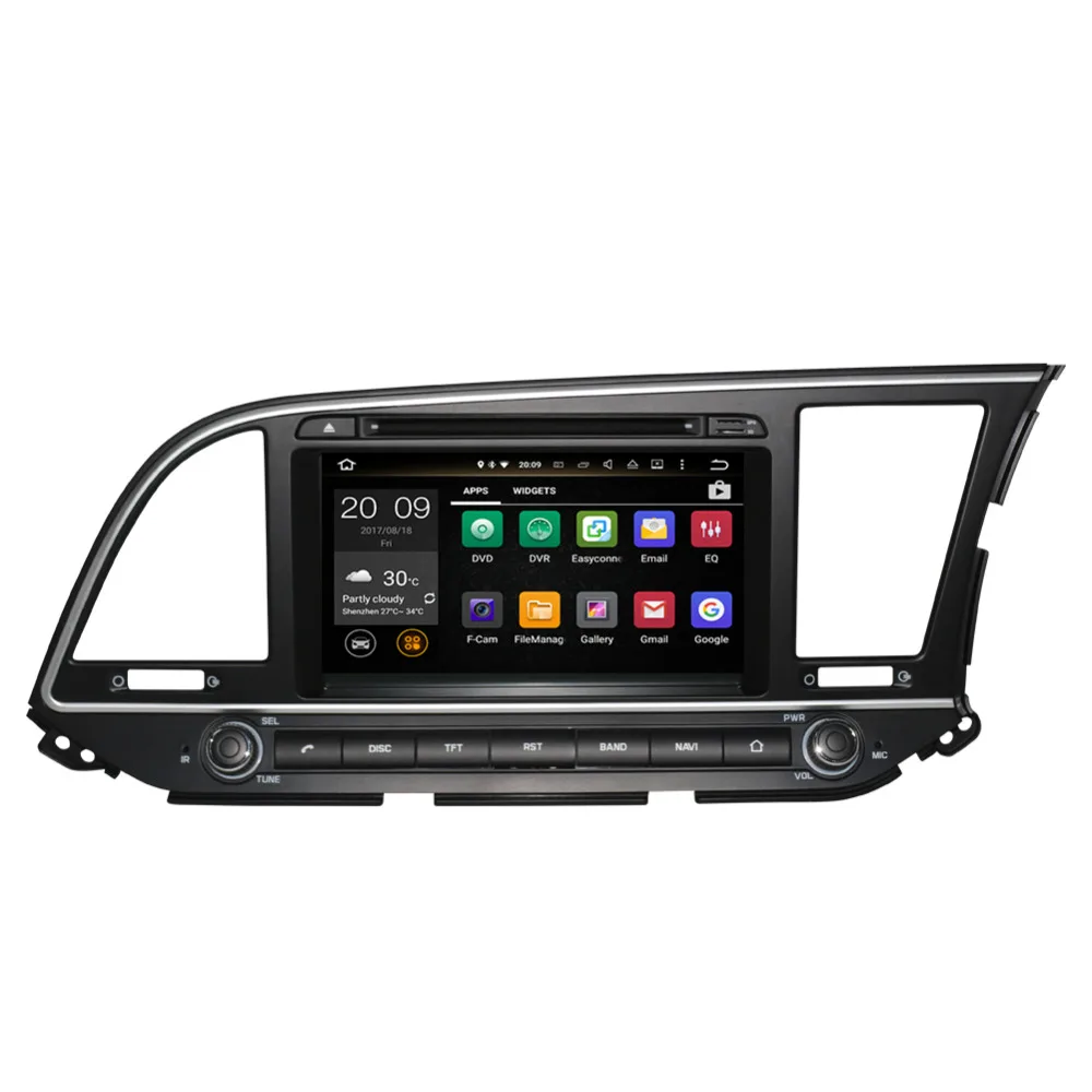 Cheap Android 8.0 Octa Core 4GB RAM Car DVD Multimedia Player For Hyundai Elantra/ Avante/MD 2016- Right Hand Driving GPS Navigation 4