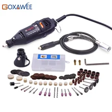 GOXAWEE 220V Electric Drill Power tools Mini Rotary Drill For Dremel Tools with 100pcs Rotary Tools Accessories Mini Grinder
