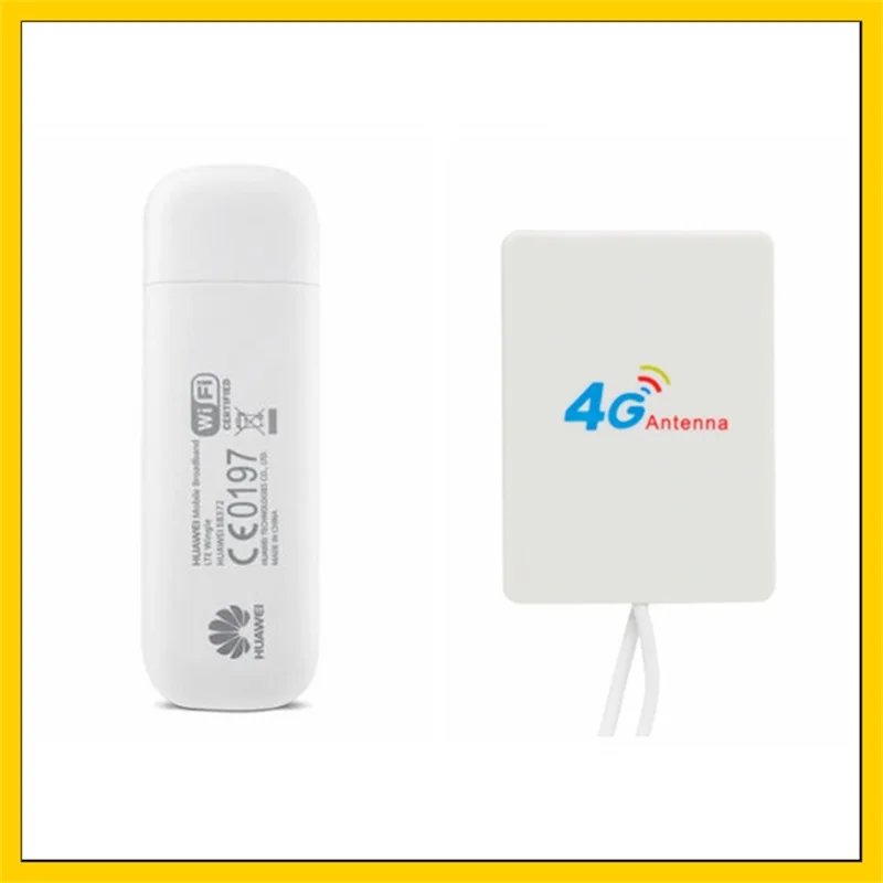 E8372 E8372h 153 150 Мбит/с 4G LTE Wifi модем + 28DBI усилитель Сигнала Антенна двойной разъем