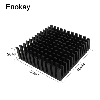 

Enokay 2pcs 40 x 40 x 10mm Aluminum Heatsink CPU Card Cooling Cooler Heat Sink