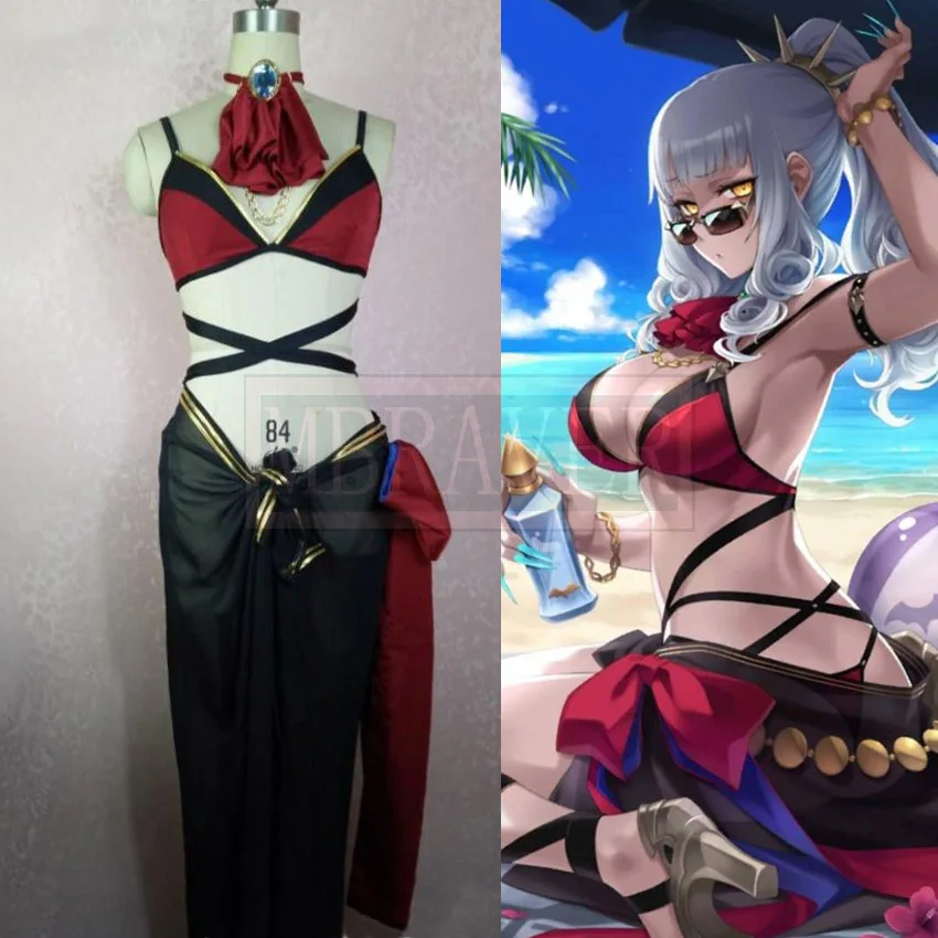 Fate/Grand Order Carmilla Elizabeth Bathory Swimwear Halloween Cosplay Costume Tailor made Any Size | Тематическая одежда и