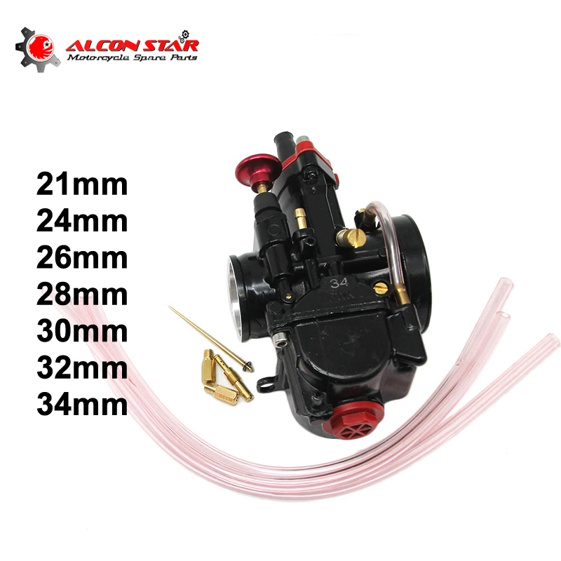 Alconstar карбюратор для мотоциклов PWK Carburador Koso Pwk 21 24 26 28 30 32 34 мм подходит всех 100cc до
