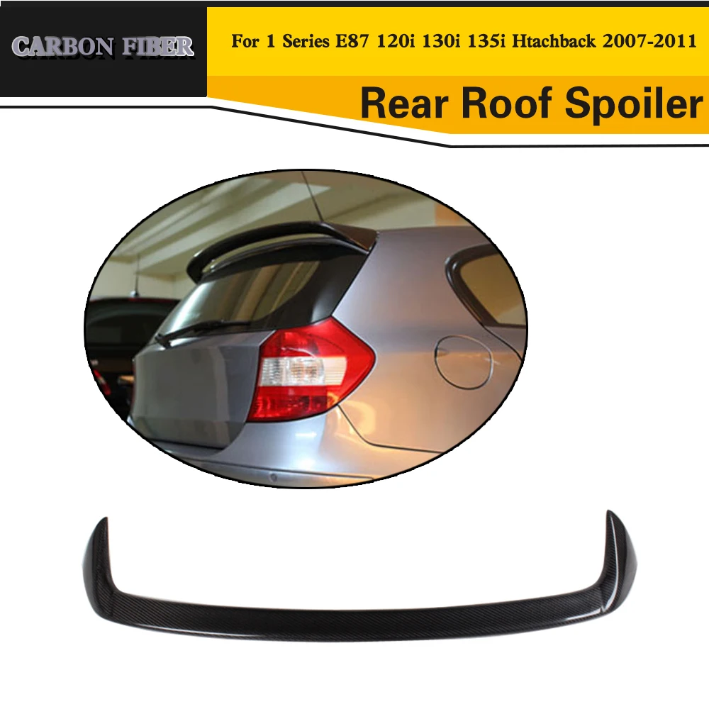 Car Style Carbon Fiber Car Spoiler Auto Roof Wing Spoiler For BMW E87