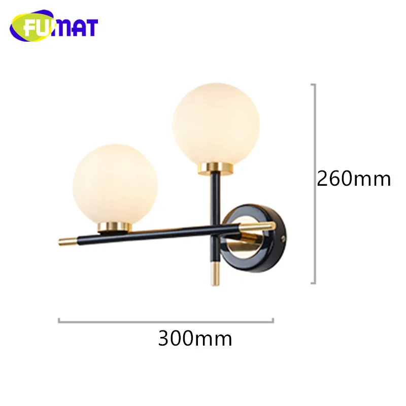 2 Heads Glass Wall Lights 5