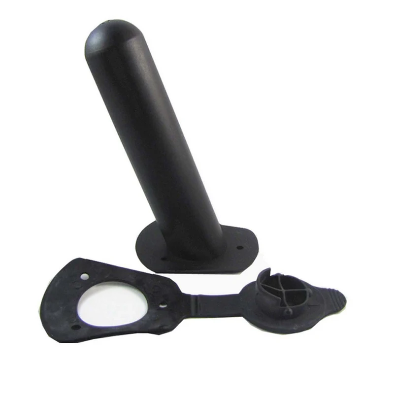 

2 Pcs/Set Plastic Flush Mount Fishing Boat Rod Holder Bracket And Cap Cover Kayak WHShopping
