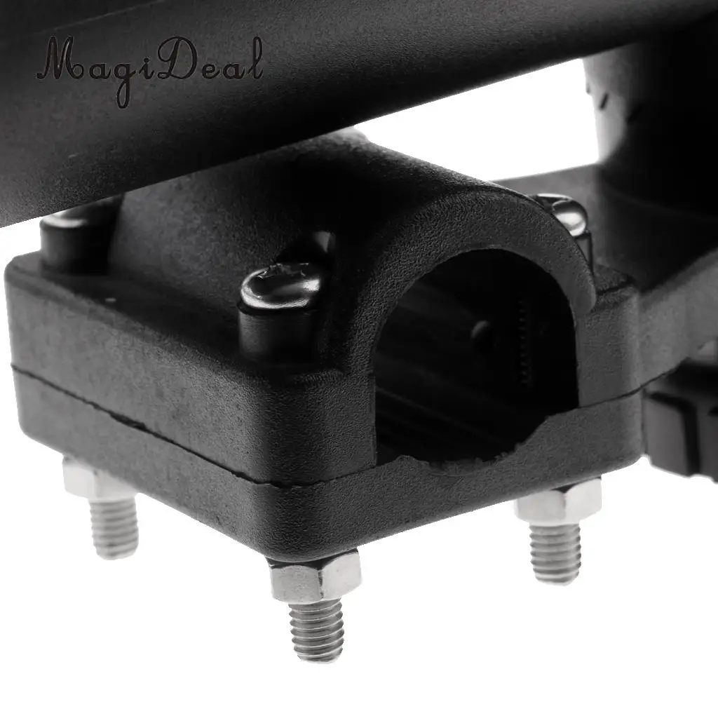 MagiDeal Adjustable Side Rail Mount Fishing Rod Holder 360 Degrees Holder Bracket for Boat Assault Boats Kayak Yacht Tackle Acce