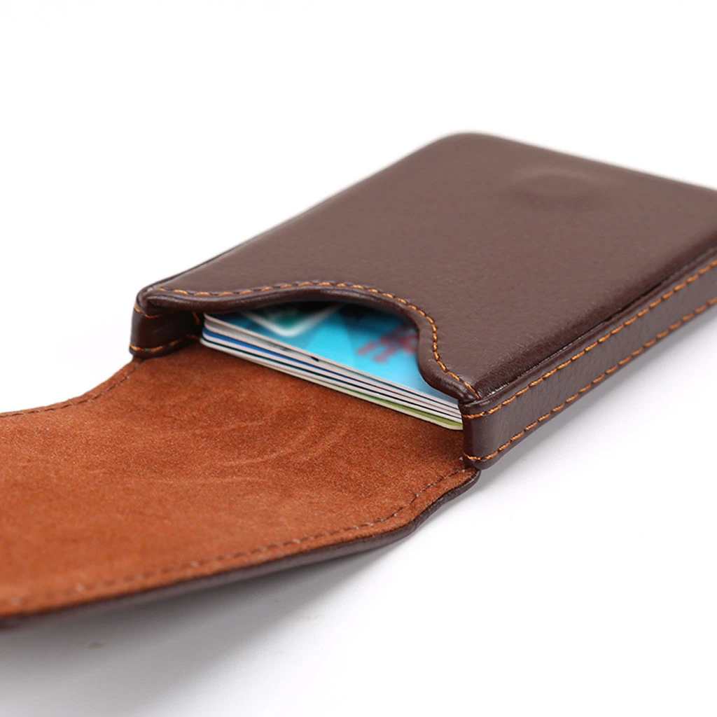 Aelicy, высококачественный бумажник из искусственной кожи, Мужская мини-Обложка для карт, посылка, двойные, для банковских карт, ID, имя, визитные карточки, сумки
