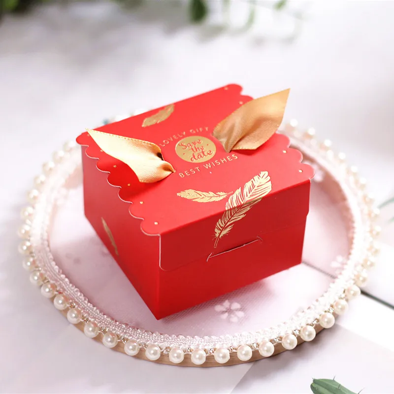 ins горячая Распродажа Романтические свадебные украшения куб Мраморная бумага подарочная коробка конфет вечерние украшения цветок коробка шоколада
