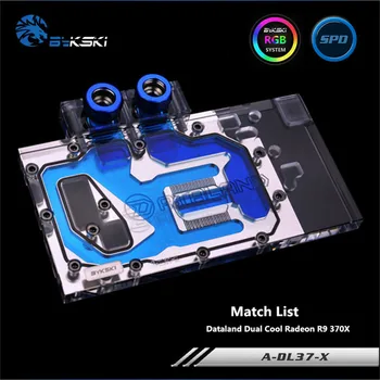 

Bykski Full Coverage GPU Water Block For Dataland Dual Cool Radeon R9 370X Graphics Card A-DL37-X