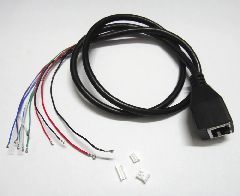  CCTV POE IP network Camera PCB Module video power cable 60cm RJ45 female connector with Terminlas - 32816957957