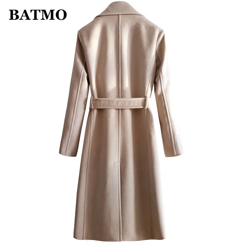 BATMO, Новое поступление, осень и зима, высокое качество, шерсть, повседневный Тренч, мужской, X-long, пальто, плюс-размер, S-6XL 112511