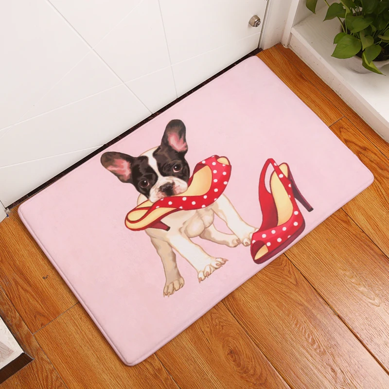  2017 Cartoon Style Cup of cats Print Carpets Anti-slip Floor Mat Outdoor Rugs Animal Front Door Mat