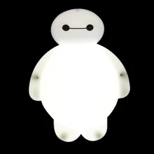 50 шт./лот Big Hero Baymax ночник лампа-ночник ночь ночник EU/штепсельная вилка американского стандарта Энергосбережение 1,5 w