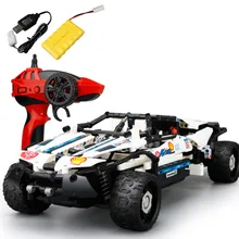 Радиоуправляемый автомобиль 2,4 ГГц usb зарядка строительный блок DIY RC автомобили дистанционное управление пересеченной страны модель автомобиля игрушка Дети