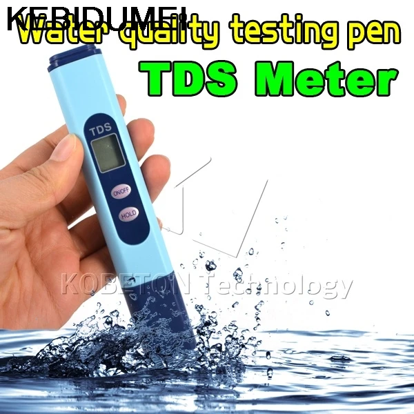 

New arrive Blue TDS Meter Tester Portable Pen Type Digital Display TDS Measuring Water Quality Purity Tester PEN