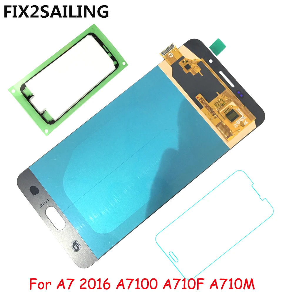 

10PCS For Samsung Galaxy A7 2016 A710 A7100 A710F A710M Super AMOLED LCD Display 100% Tested Working Touch Screen Assembly