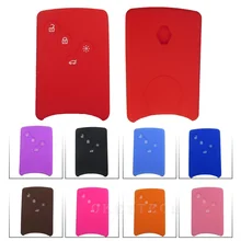 Good Silicone rubber car key cover case shell For Renault Clio Scenic Megane 2 3 Duster Sandero Captur Twingo koleos keychain